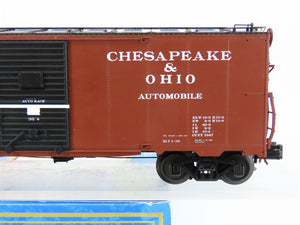 O Gauge 3-Rail Atlas 8701-3 C&O Chesapeake & Ohio 40' Automobile Box Car #6412