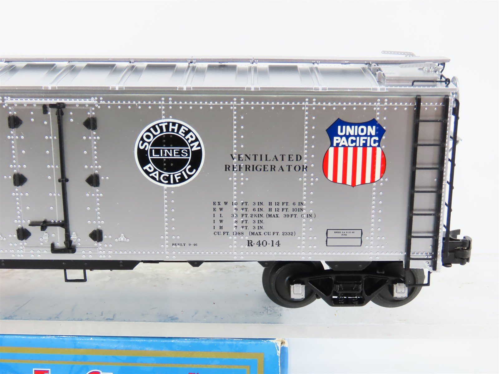 O Gauge 3-Rail Atlas 8539B SP UP PFE Pacific Fruit Express 40' Reefer #45698