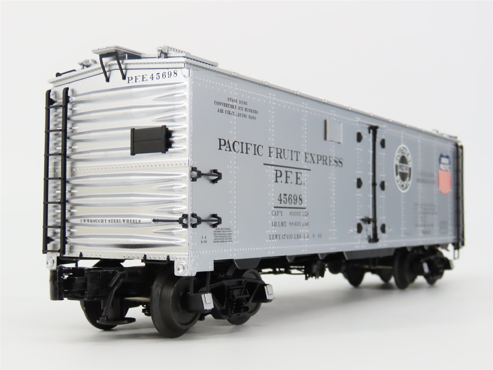 O Gauge 3-Rail Atlas 8539B SP UP PFE Pacific Fruit Express 40' Reefer #45698