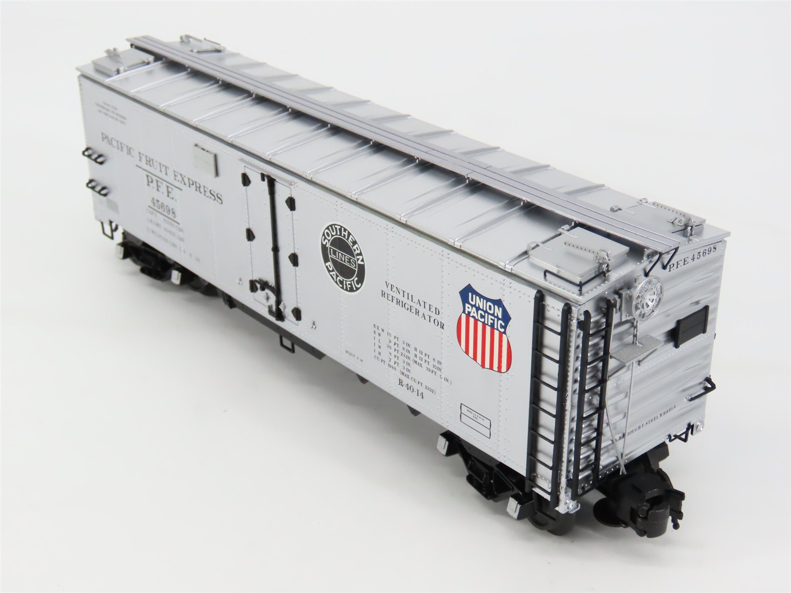 O Gauge 3-Rail Atlas 8539B SP UP PFE Pacific Fruit Express 40' Reefer #45698