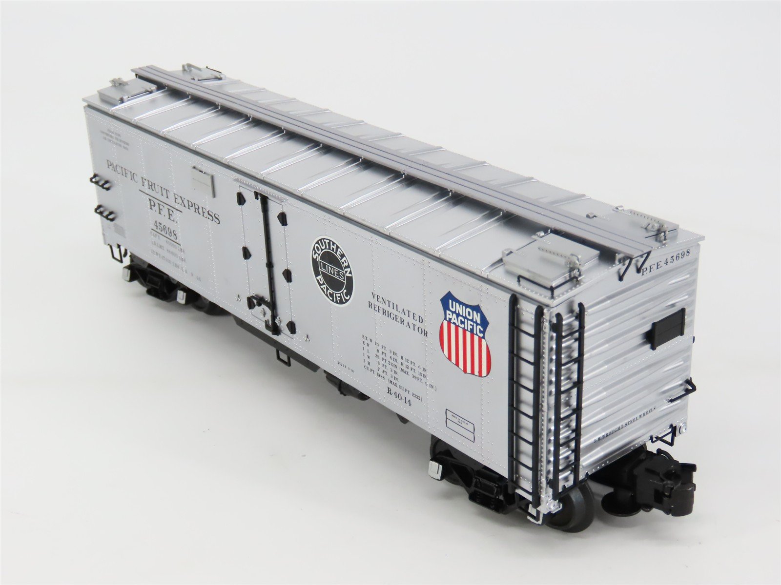 O Gauge 3-Rail Atlas 8539B SP UP PFE Pacific Fruit Express 40' Reefer #45698
