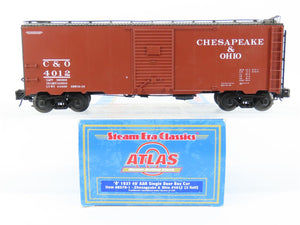 O Gauge 3-Rail Atlas 8570-1 C&O Chesapeake & Ohio 40' Single Door Box Car #4012