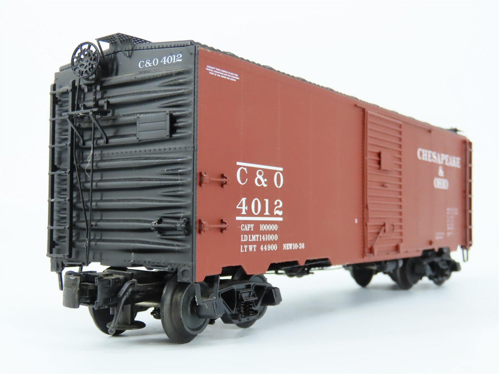 O Gauge 3-Rail Atlas 8570-1 C&O Chesapeake & Ohio 40' Single Door Box Car #4012