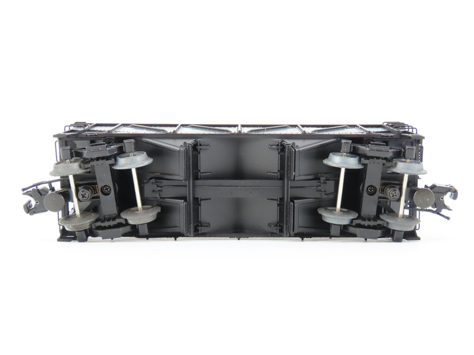 O Gauge 3-Rail Atlas 6438-1 C&O Re-Built War Emergency 2-Bay Hopper 53227 w/Load