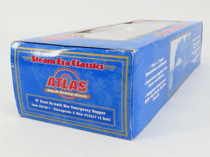 O Gauge 3-Rail Atlas 6438-1 C&O Re-Built War Emergency 2-Bay Hopper 53227 w/Load