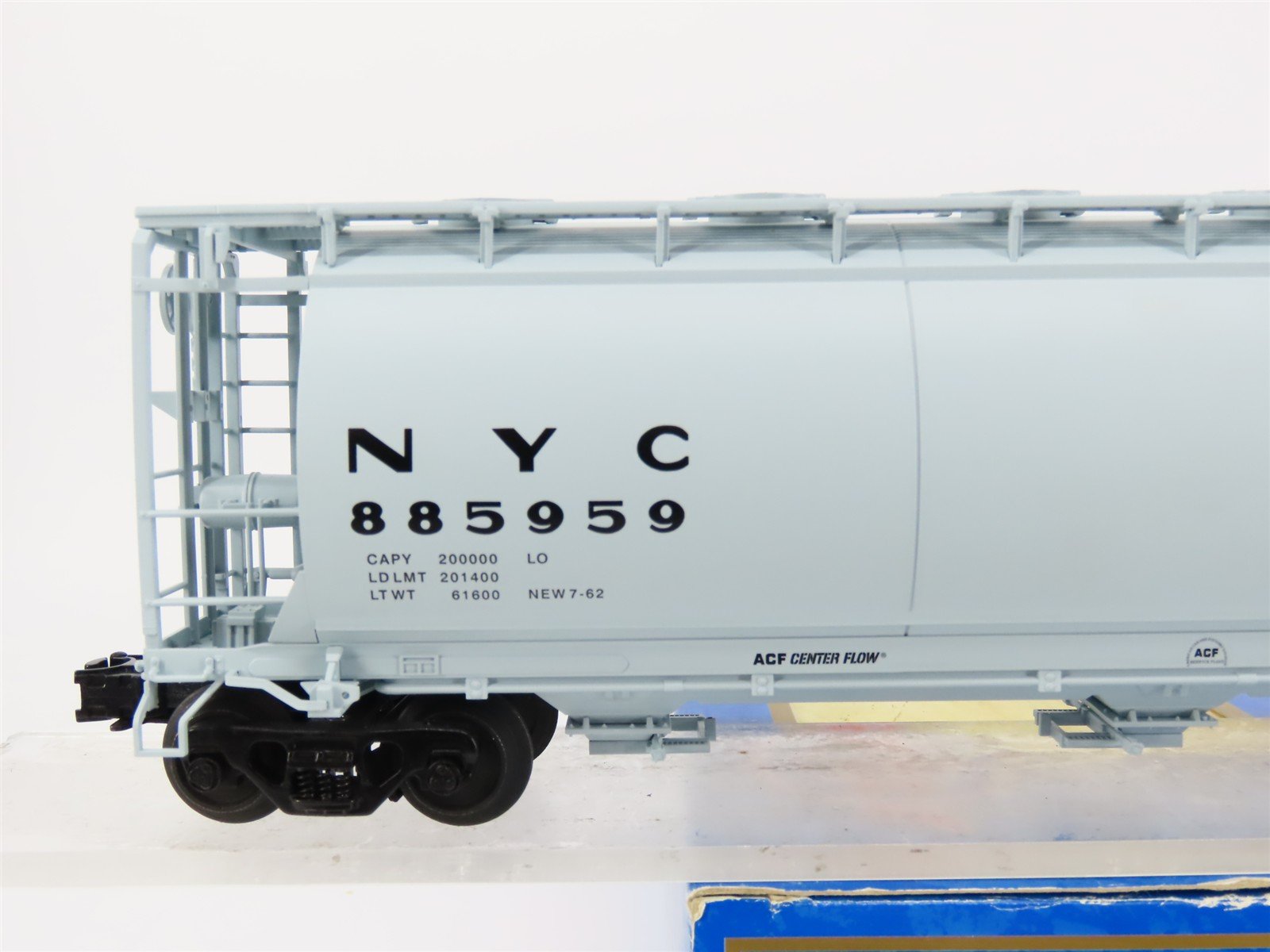 O Gauge 3-Rail Atlas 6308-1 NYC New York Central 3-Bay Cylindrical Hopper 885959