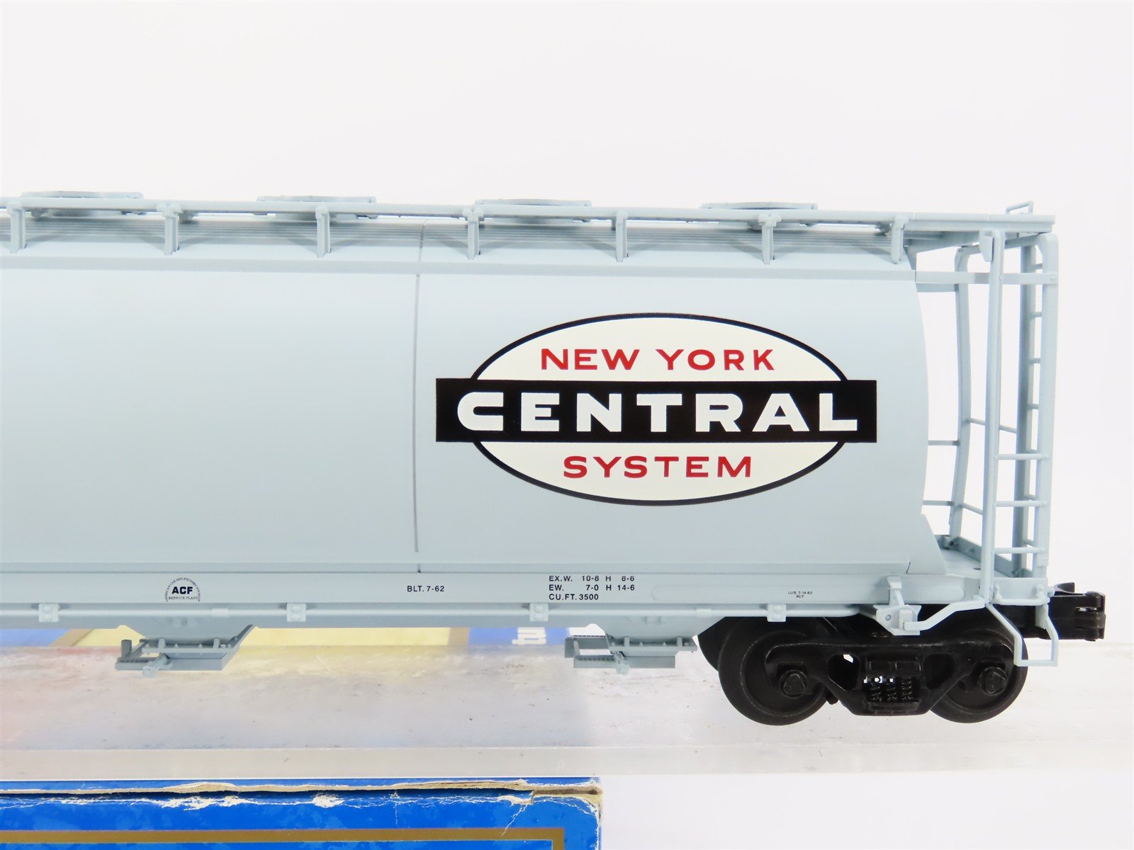 O Gauge 3-Rail Atlas 6308-1 NYC New York Central 3-Bay Cylindrical Hopper 885959