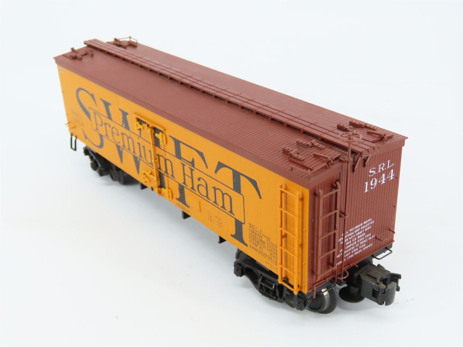 O Gauge 3-Rail Atlas 8054-2 SRL Swift Premium Ham 36' Wood Reefer #1944