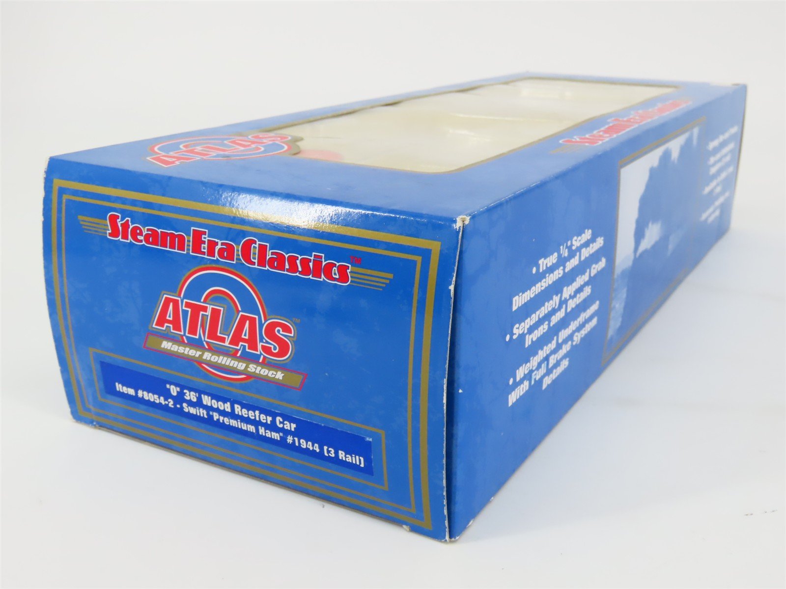 O Gauge 3-Rail Atlas 8054-2 SRL Swift Premium Ham 36' Wood Reefer #1944