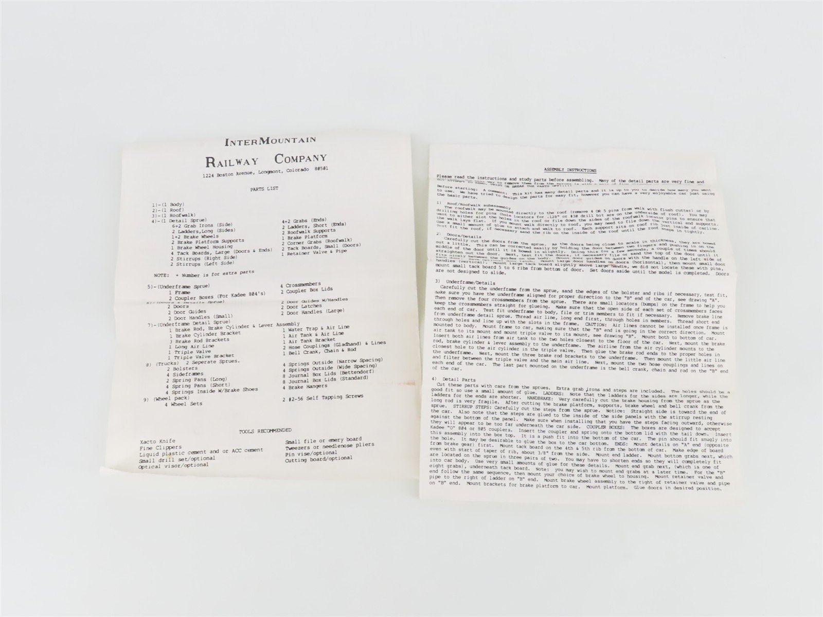 O Scale 2-Rail InterMountain Kit UP Union Pacific 40' Box Car #182925