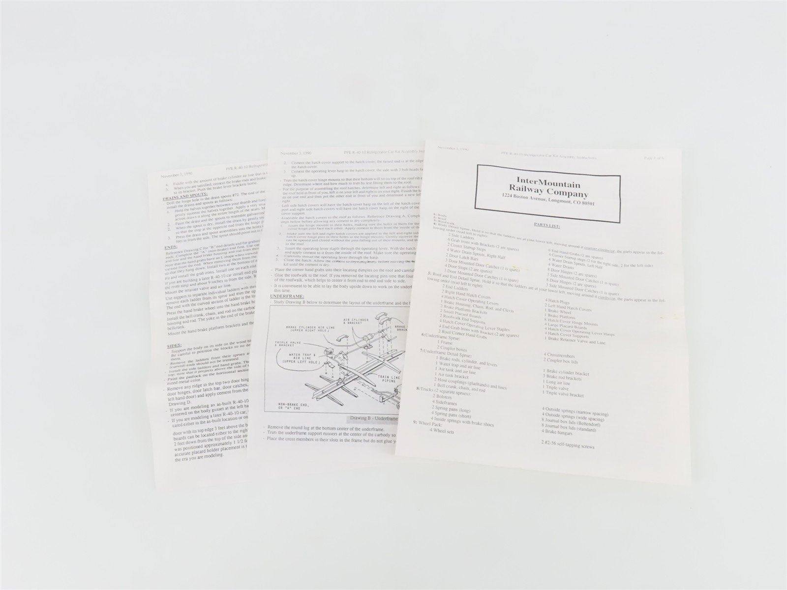 O Gauge 3-Rail InterMountain Kit ORMD1082 MDT NYC Steel Side Ice Reefer #9082