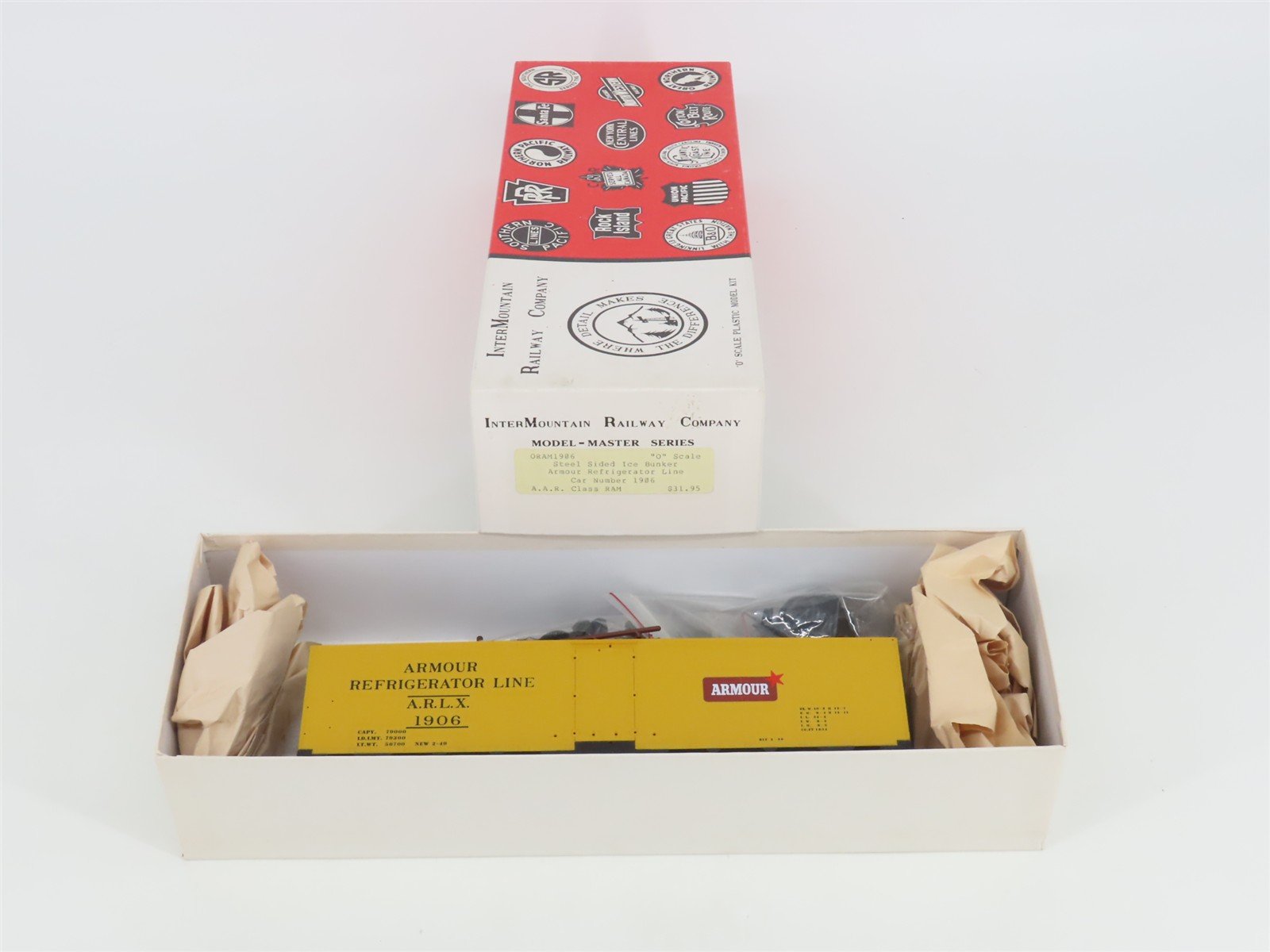 O Gauge 3-Rail InterMountain Kit ORAM1906 ARLX Armour Ice Reefer #1906