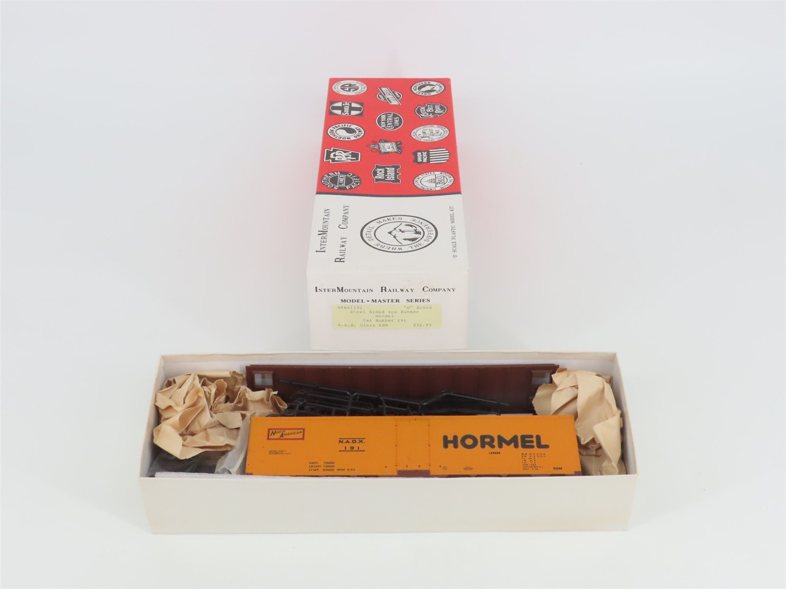 O Gauge 3-Rail InterMountain Kit ORNA1191 NADX Hormel Steel Side Ice Reefer #191