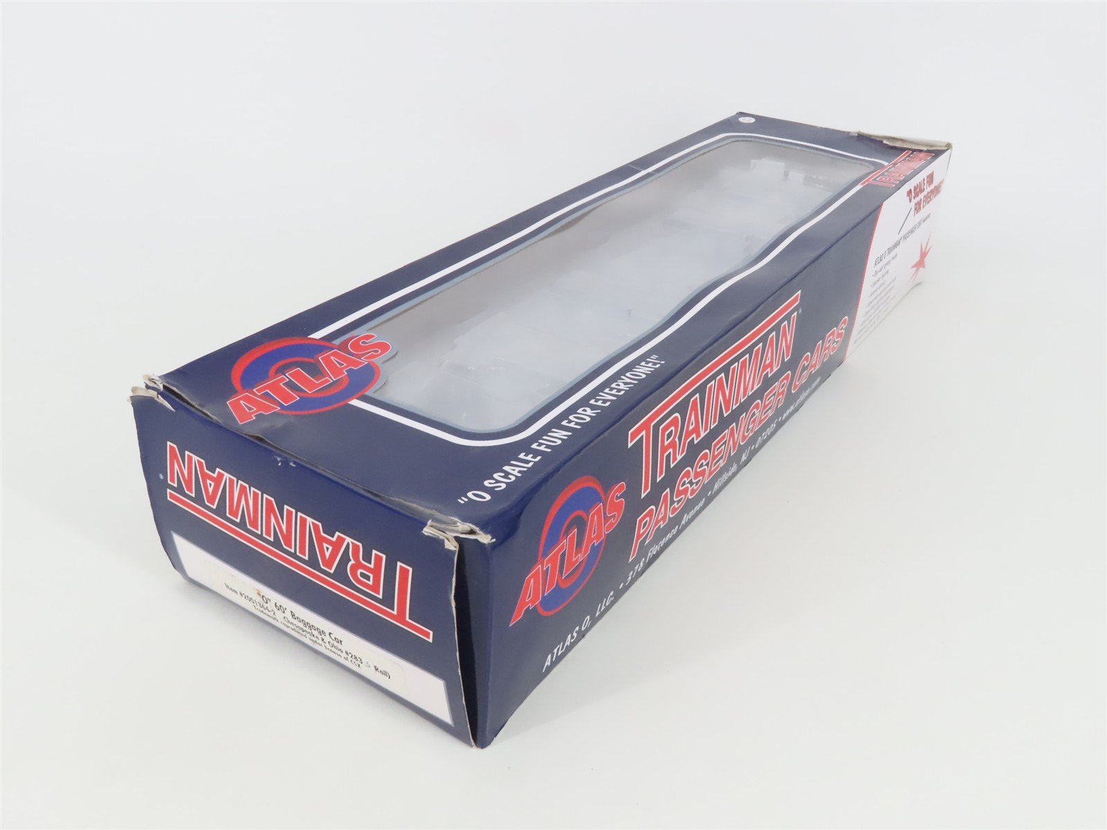 O Gauge 3-Rail Atlas Trainman 2001364-2 C&O 60' Baggage Passenger Car #283