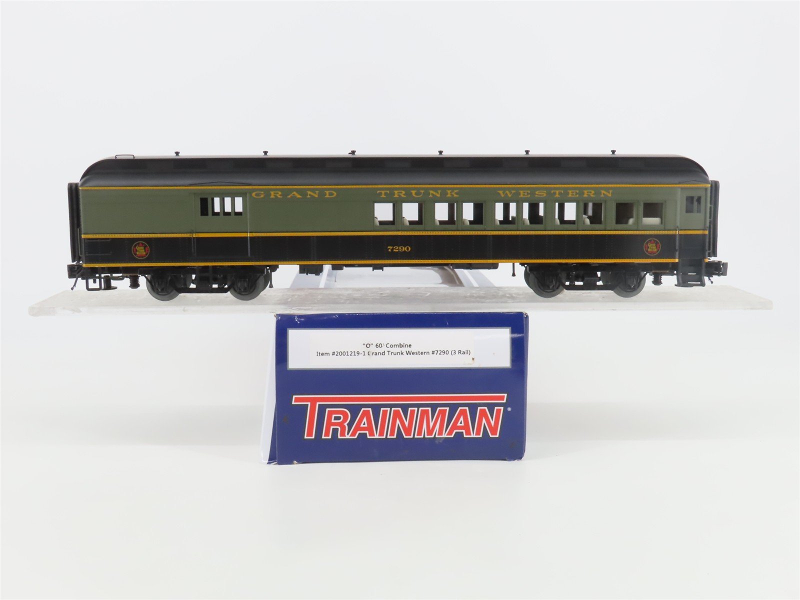 O Gauge 3-Rail Atlas Trainman 2001219-1 GTW 60' Combine Passenger Car #7290
