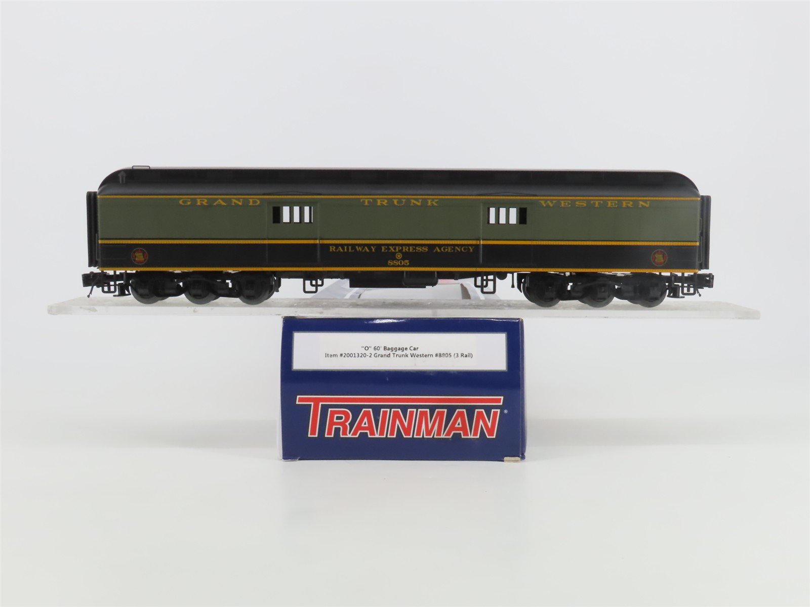 O Gauge 3-Rail Atlas Trainman 2001320-2 GTW 60' Baggage Passenger Car #8805