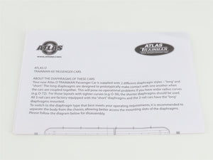 O Gauge 3-Rail Atlas Trainman 2001320-2 GTW 60' Baggage Passenger Car #8805