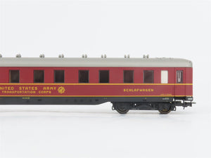 HO Liliput L352000 US Army Transportation Sleeper Passenger & Flat Cars Set of 3