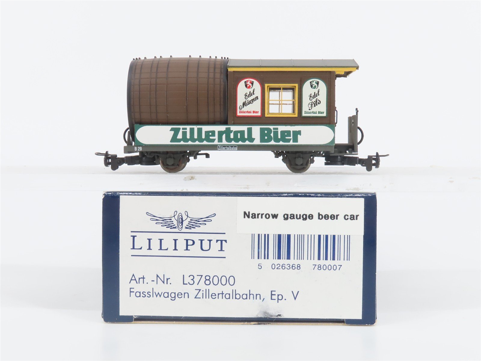HOe Scale Liliput L378000 Zillertal Beer Wagon