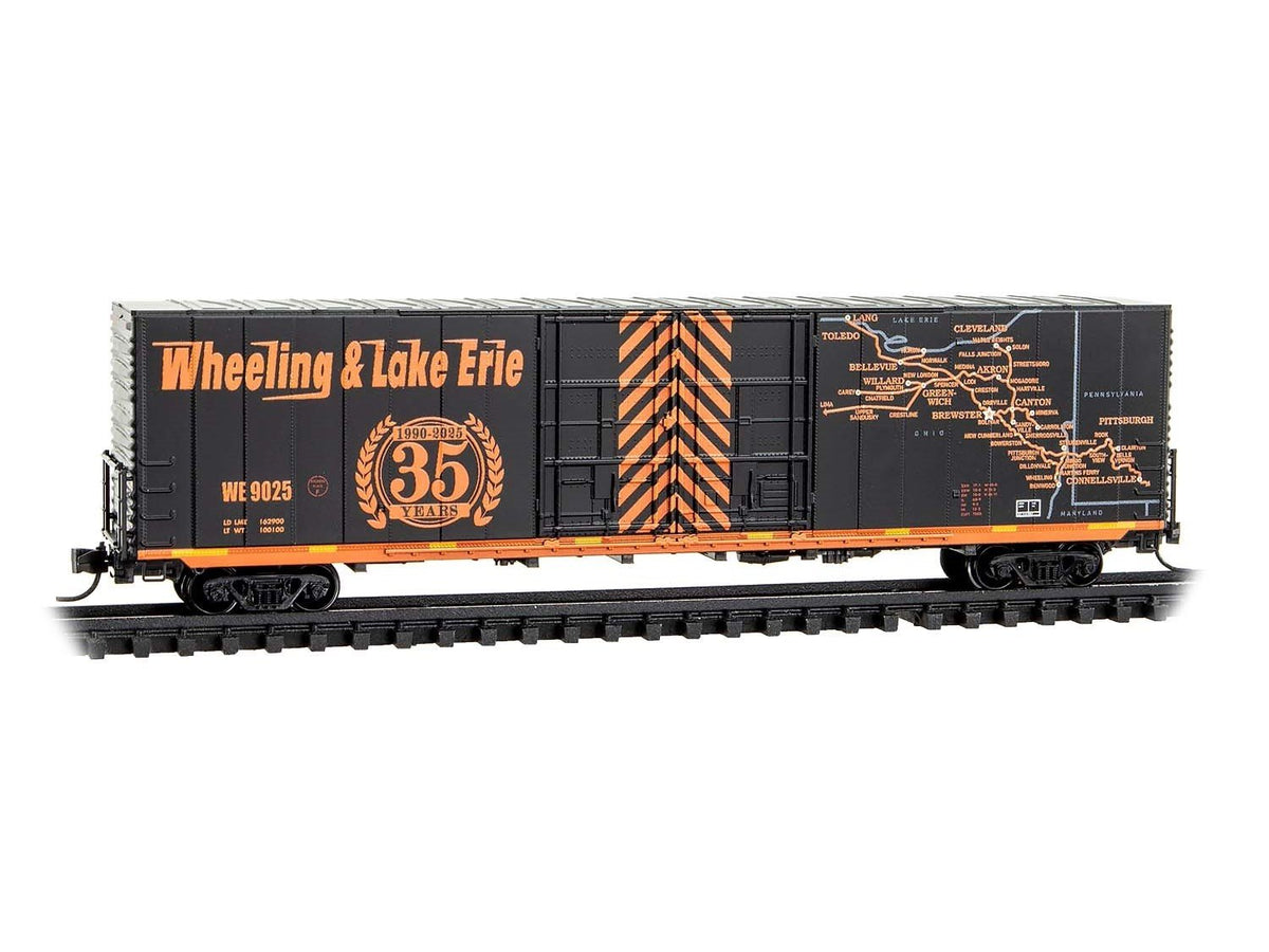 N Micro-Trains MTL 10200330 WE Wheeling &amp; Lake Erie 35th Anniversary 60&#39; Box Car