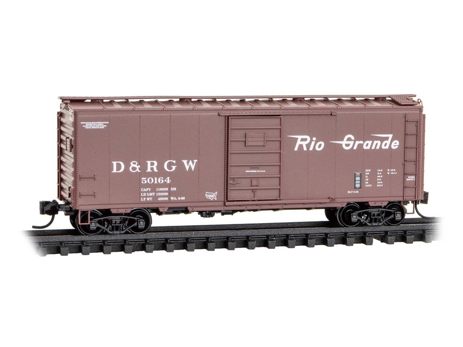 N Scale Micro-Trains MTL 02000537 D&RGW Rio Grande 40' Box Car #50164