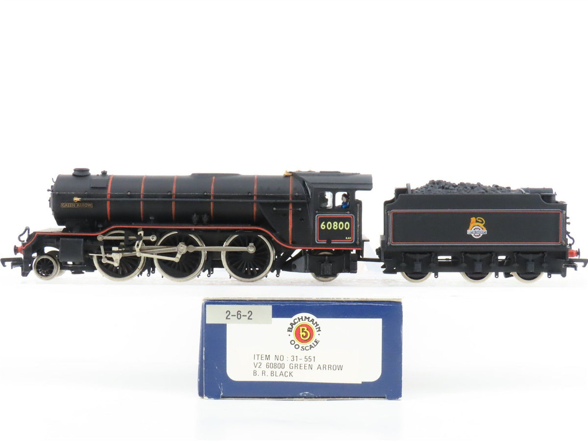 OO Bachmann Branchline 31-551 BR British 2-6-2 V2 Gresley Steam &quot;Green Arrow&quot;