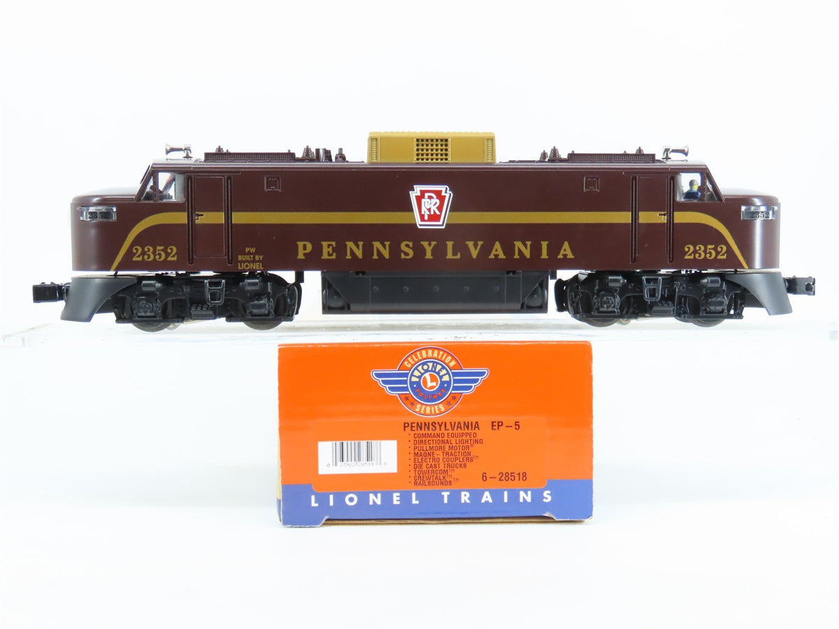 O Gauge 3-Rail Lionel 6-28518 PRR Pennsylvania EP-5 Electric Locomotive #2352