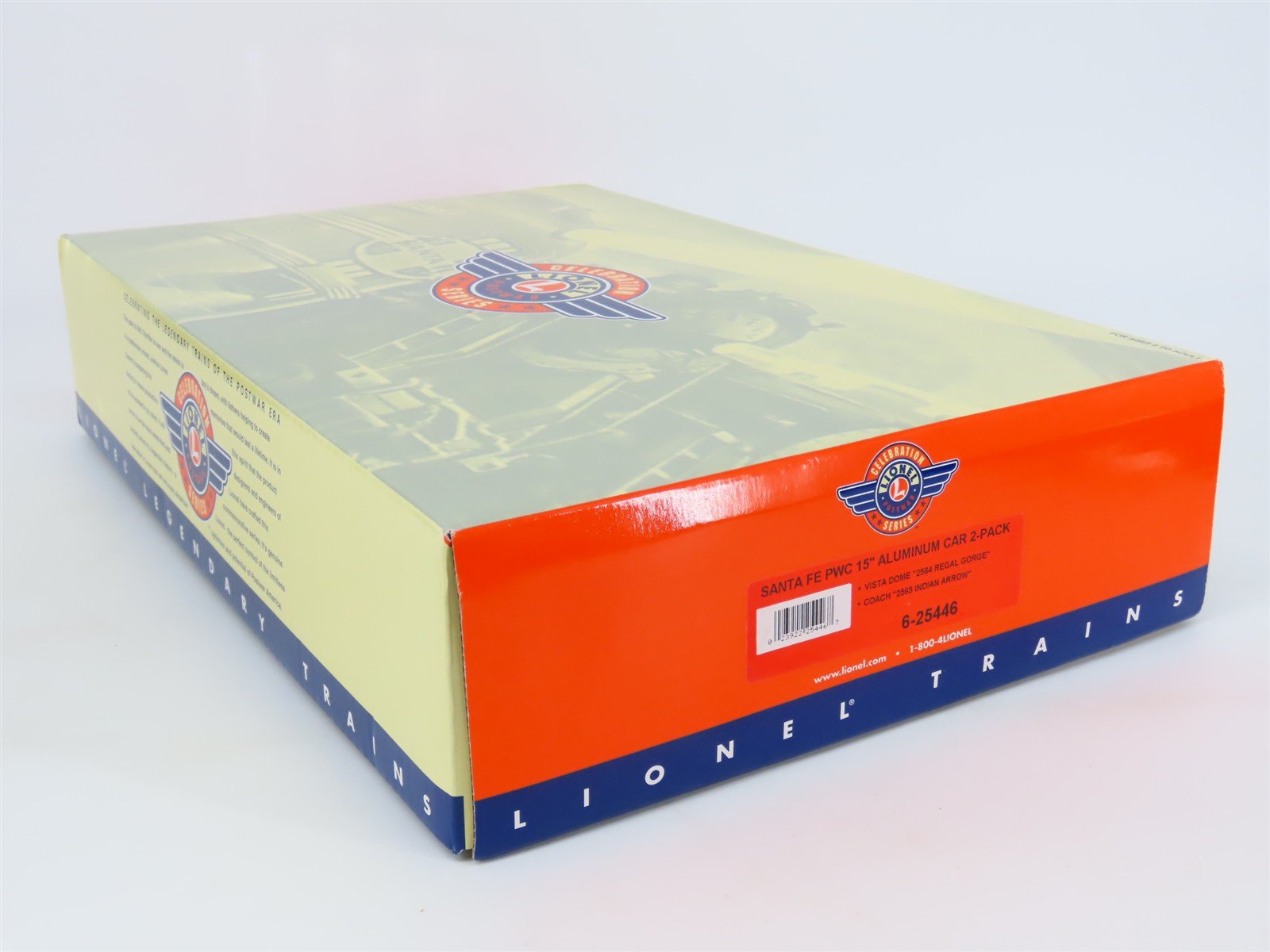 O Gauge 3-Rail Lionel 6-25446 ATSF Santa Fe Aluminum Passenger 2-Car Set