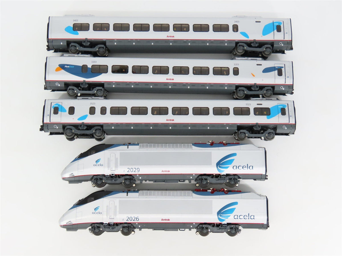 O 3-Rail Lionel 6-31714 AMTK Amtrak Acela Electric Passenger Set w/ TMCC &amp; Sound