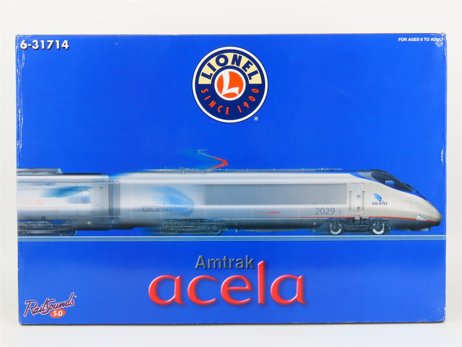 O 3-Rail Lionel 6-31714 AMTK Amtrak Acela Electric Passenger Set w/ TMCC & Sound