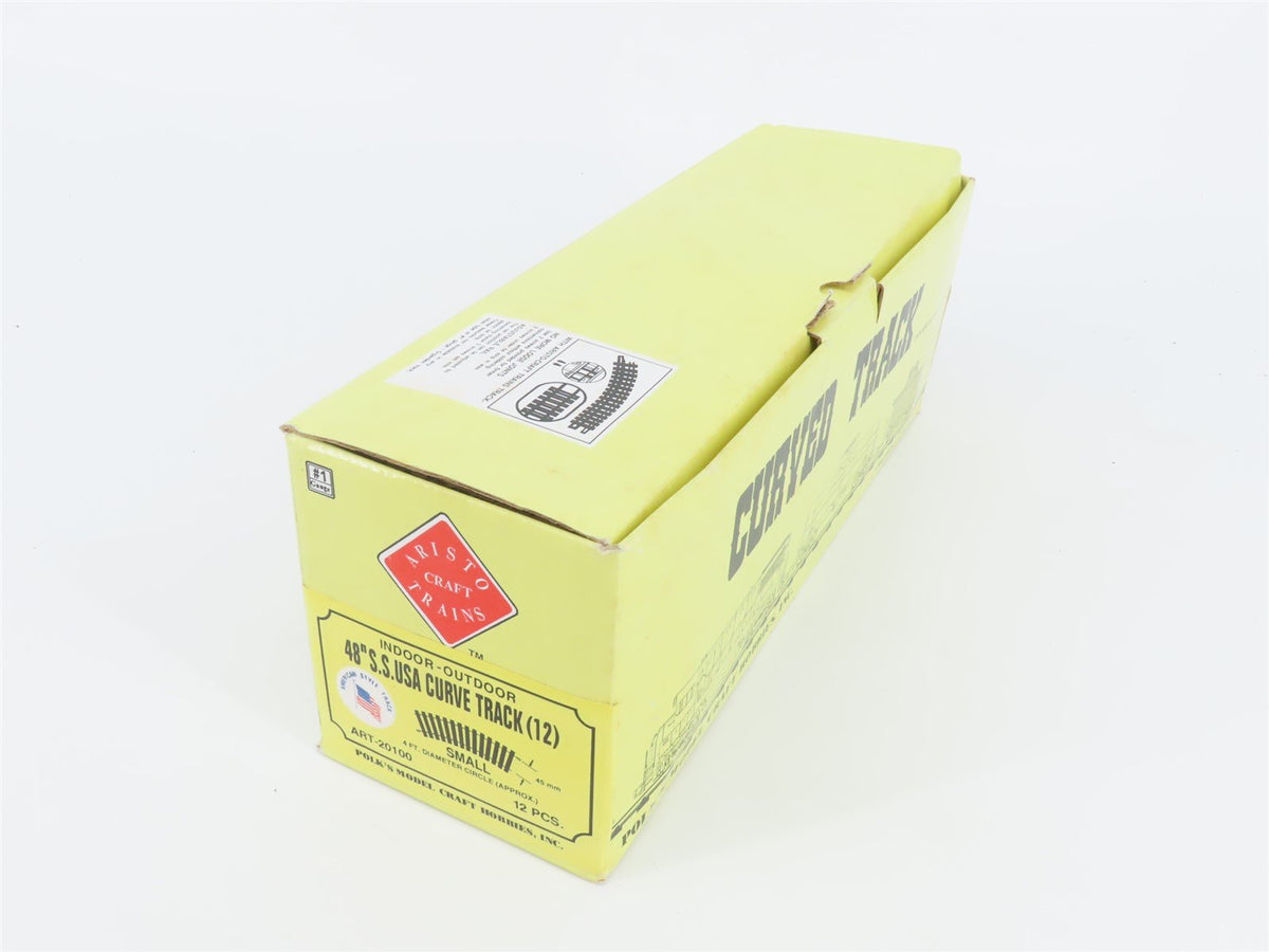 G Scale AristoCraft ART-20100 48&quot; S.S.USA Curved Track Pieces 12-Pack