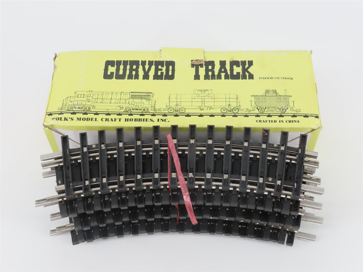 G Scale AristoCraft ART-20100 48&quot; S.S.USA Curved Track Pieces 12-Pack