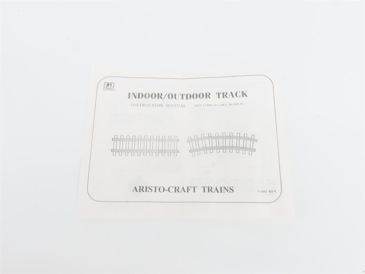 G Scale AristoCraft ART-20100 48&quot; S.S.USA Curved Track Pieces 12-Pack