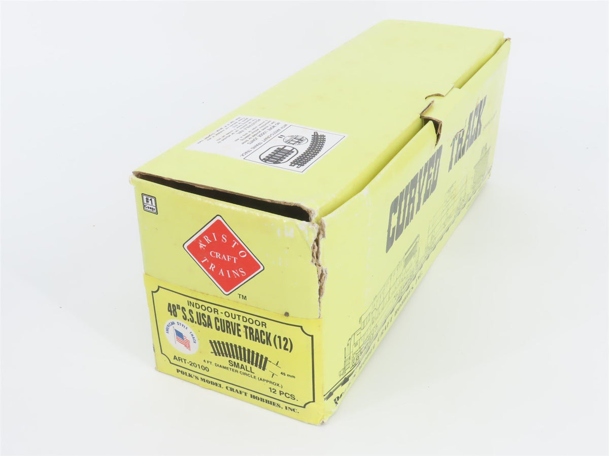 G Scale AristoCraft ART-20100 48&quot; S.S.USA Curved Track Pieces 12-Pack