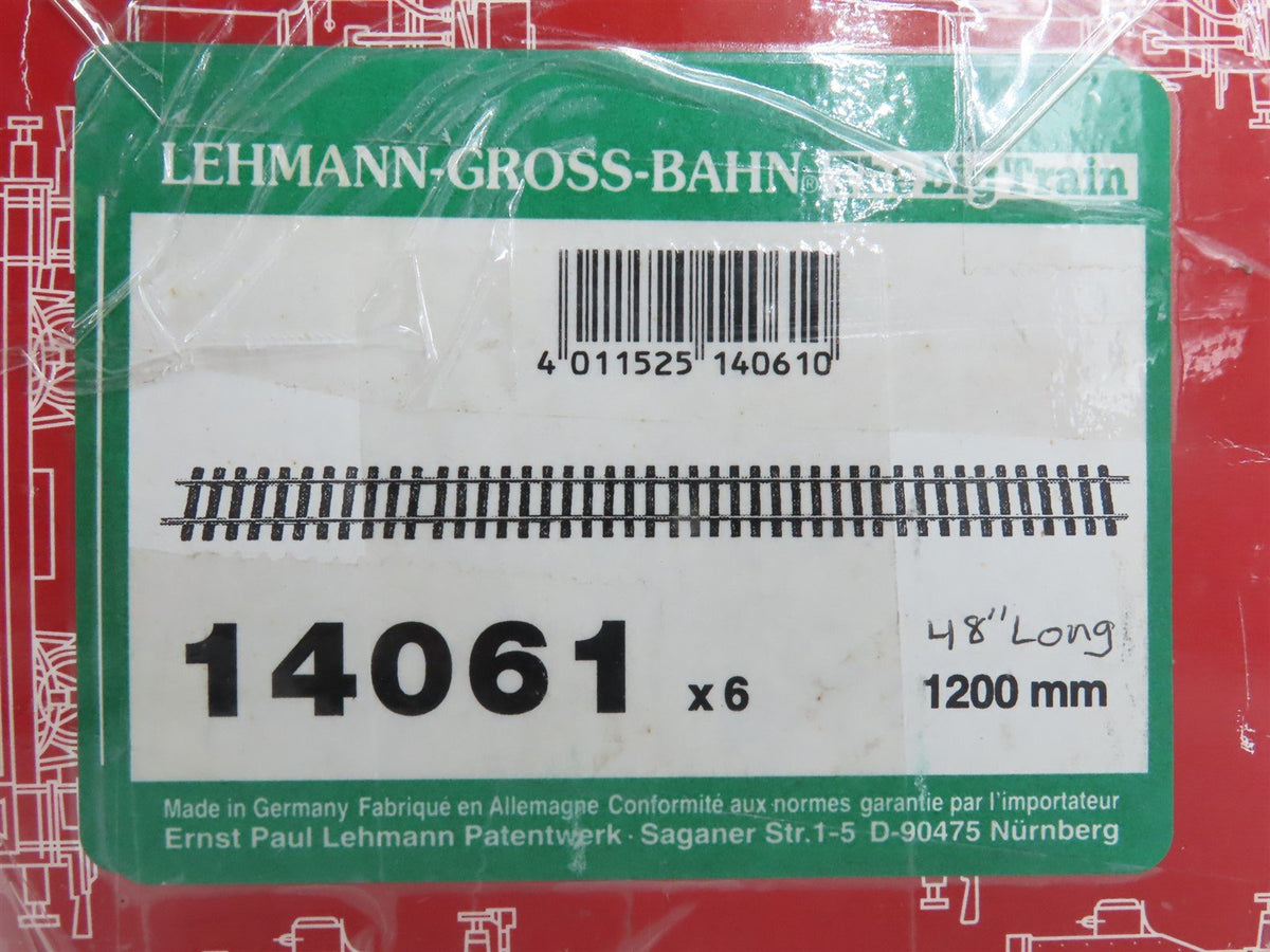 G Scale LGB 14061 Straight Fixed 47&quot; Nickel Plated Track Pieces 12-Pack