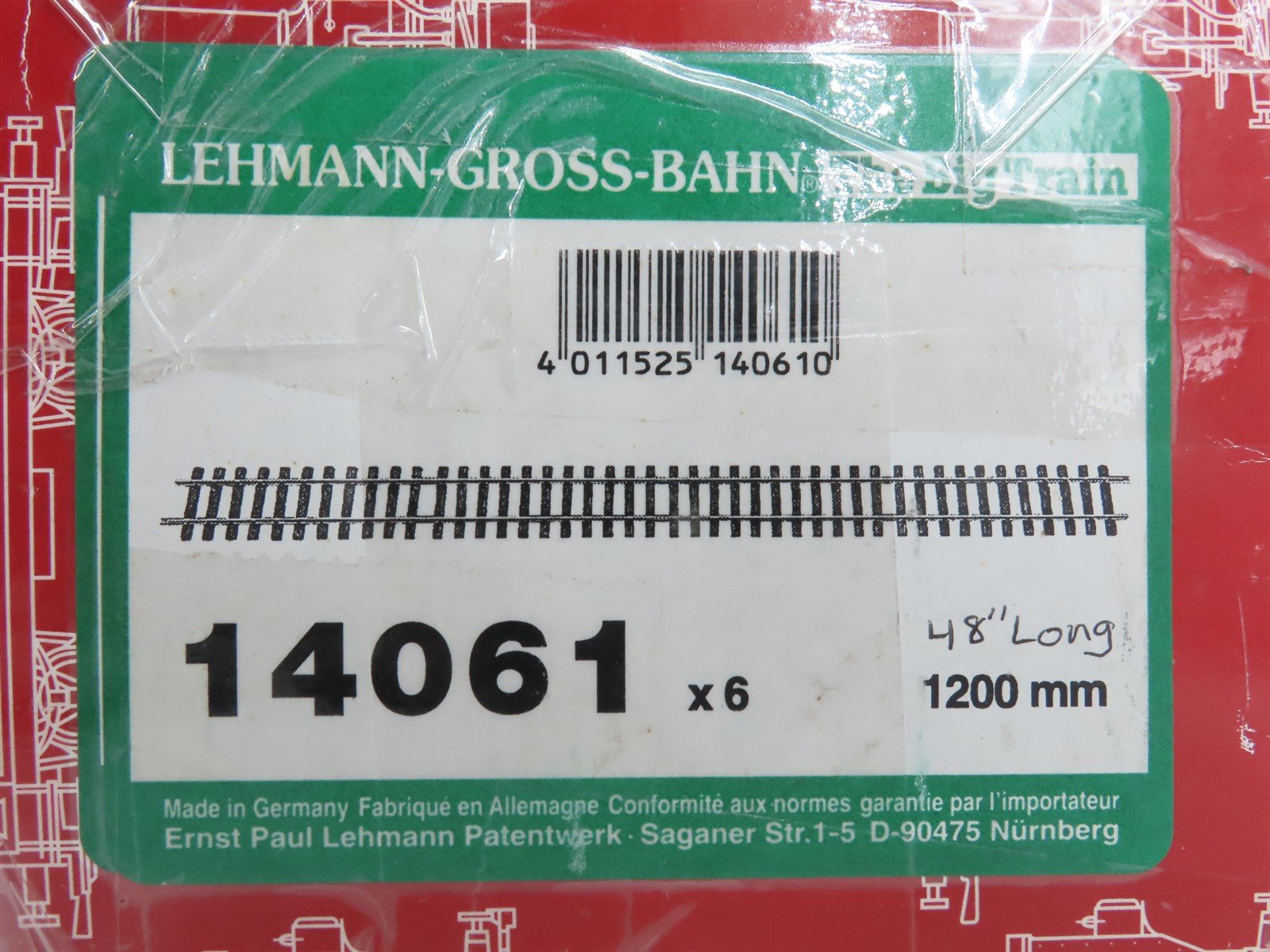 G Scale LGB 14061 Straight Fixed 47