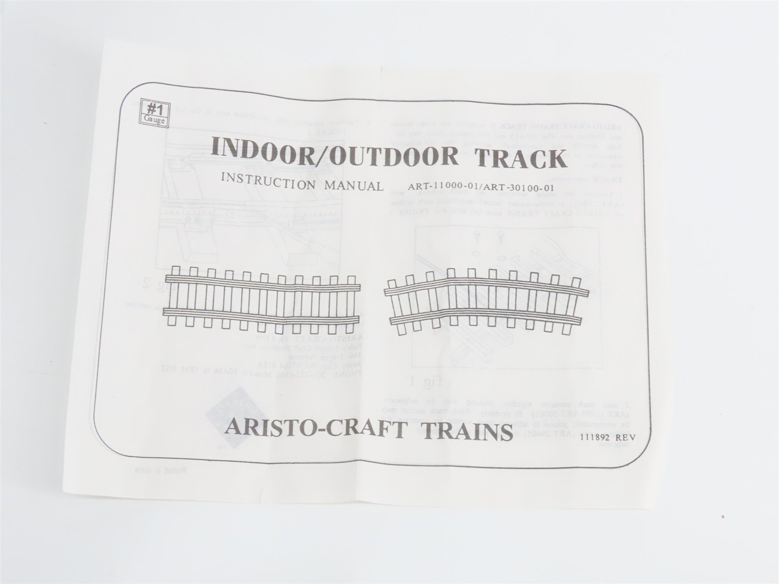 G Scale AristoCraft Straight Fixed 60