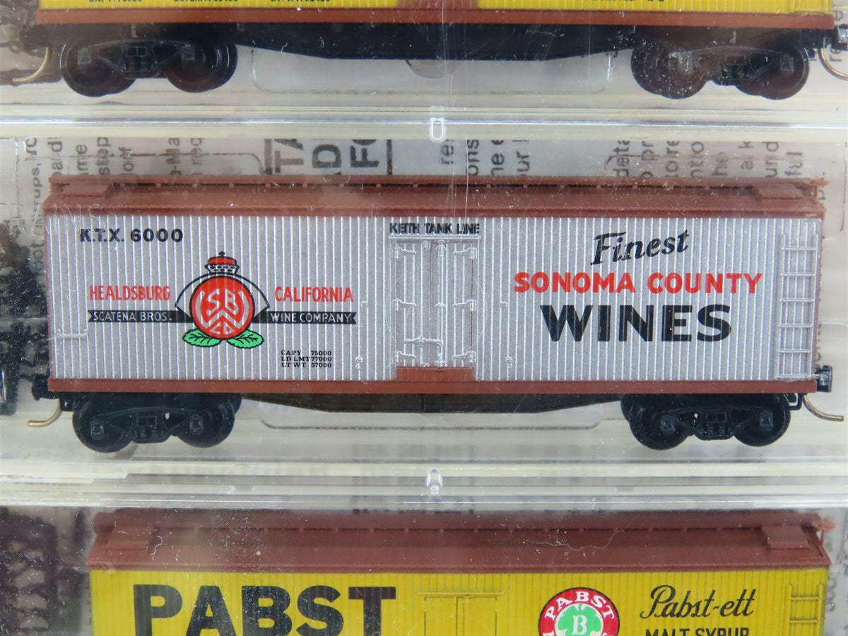 N Scale Micro-Trains MTL 47032 Beverage Beer 40&#39; Wood Reefers Six-Pack SEALED