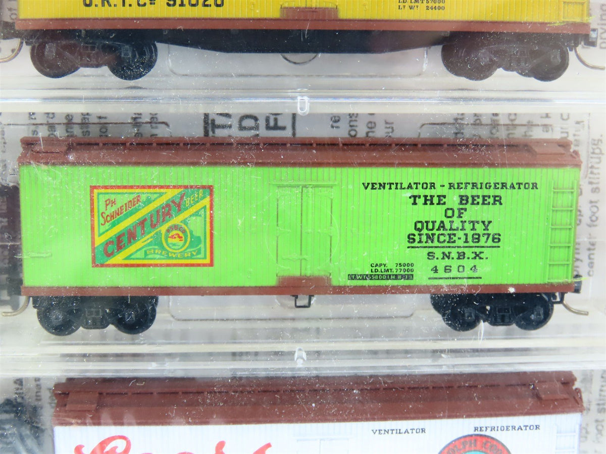 N Scale Micro-Trains MTL 47032 Beverage Beer 40&#39; Wood Reefers Six-Pack SEALED
