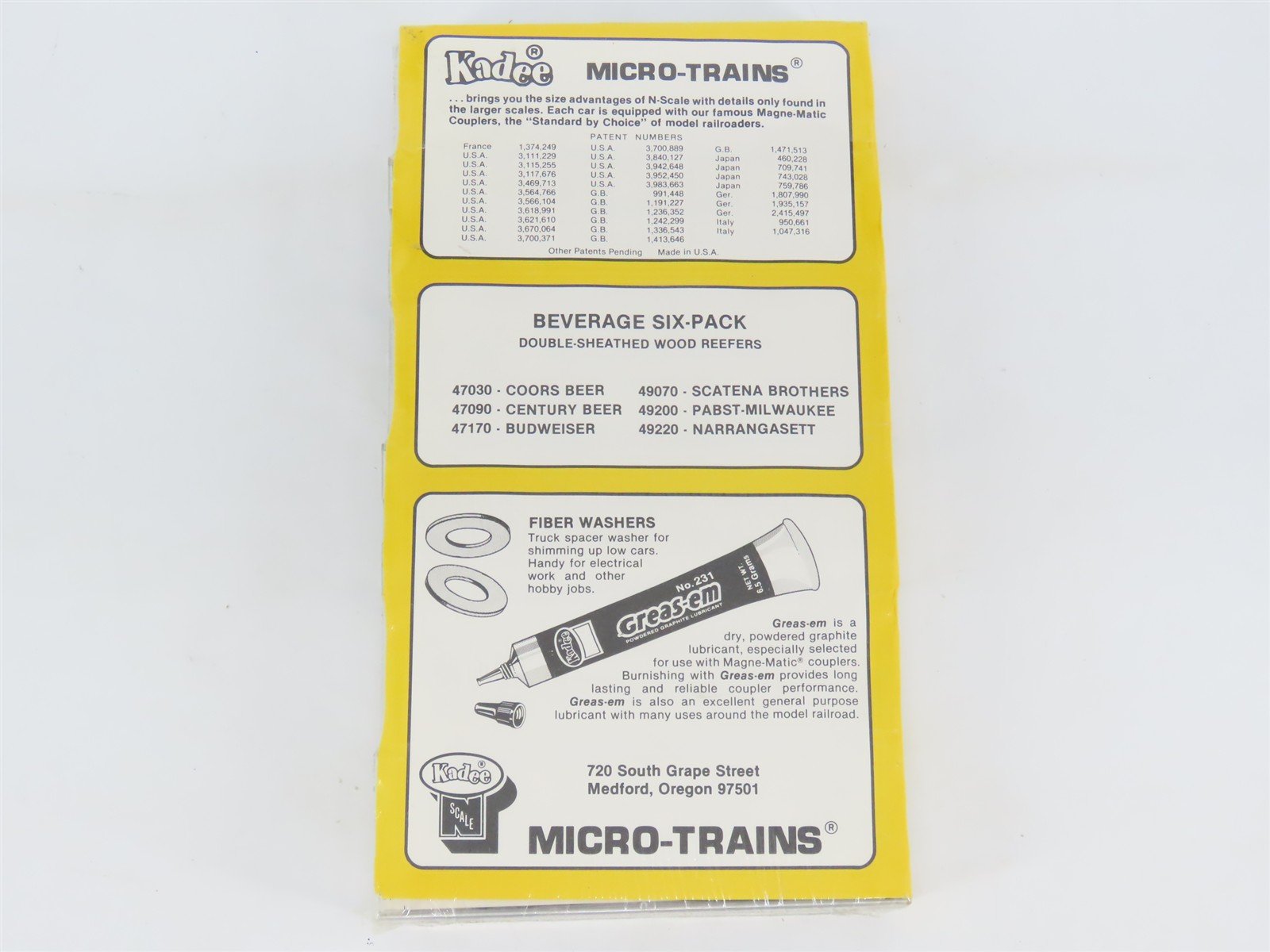 N Scale Micro-Trains MTL 47032 Beverage Beer 40' Wood Reefers Six-Pack SEALED