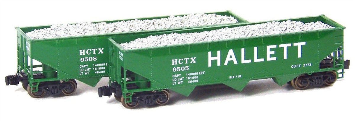 Z FULL THROTTLE FT4601-1 HCTX Hallett 40&#39; Offset 3-Bay Hoppers w/ Load - Set #1