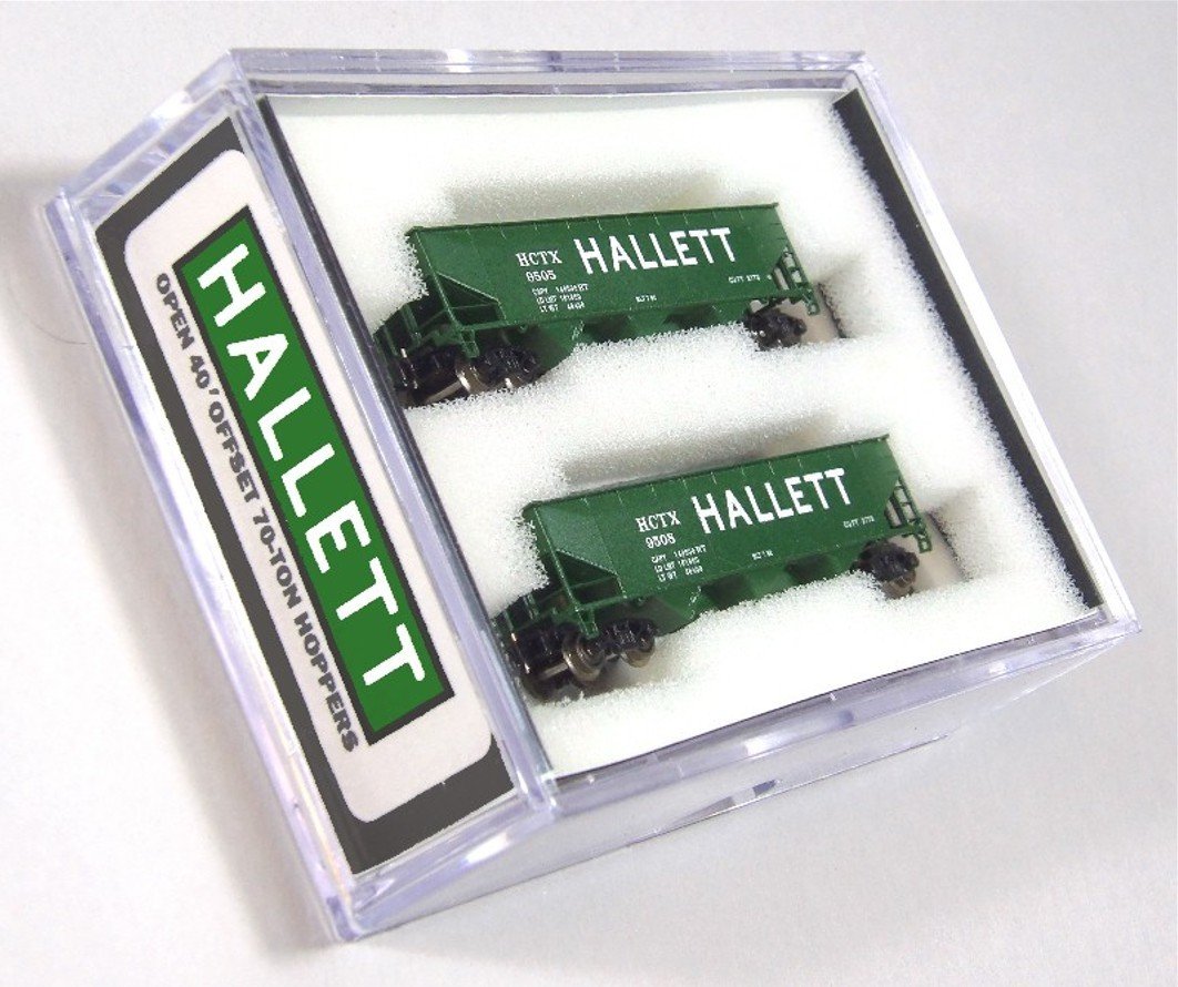 Z FULL THROTTLE FT4601-1 HCTX Hallett 40' Offset 3-Bay Hoppers w/ Load - Set #1