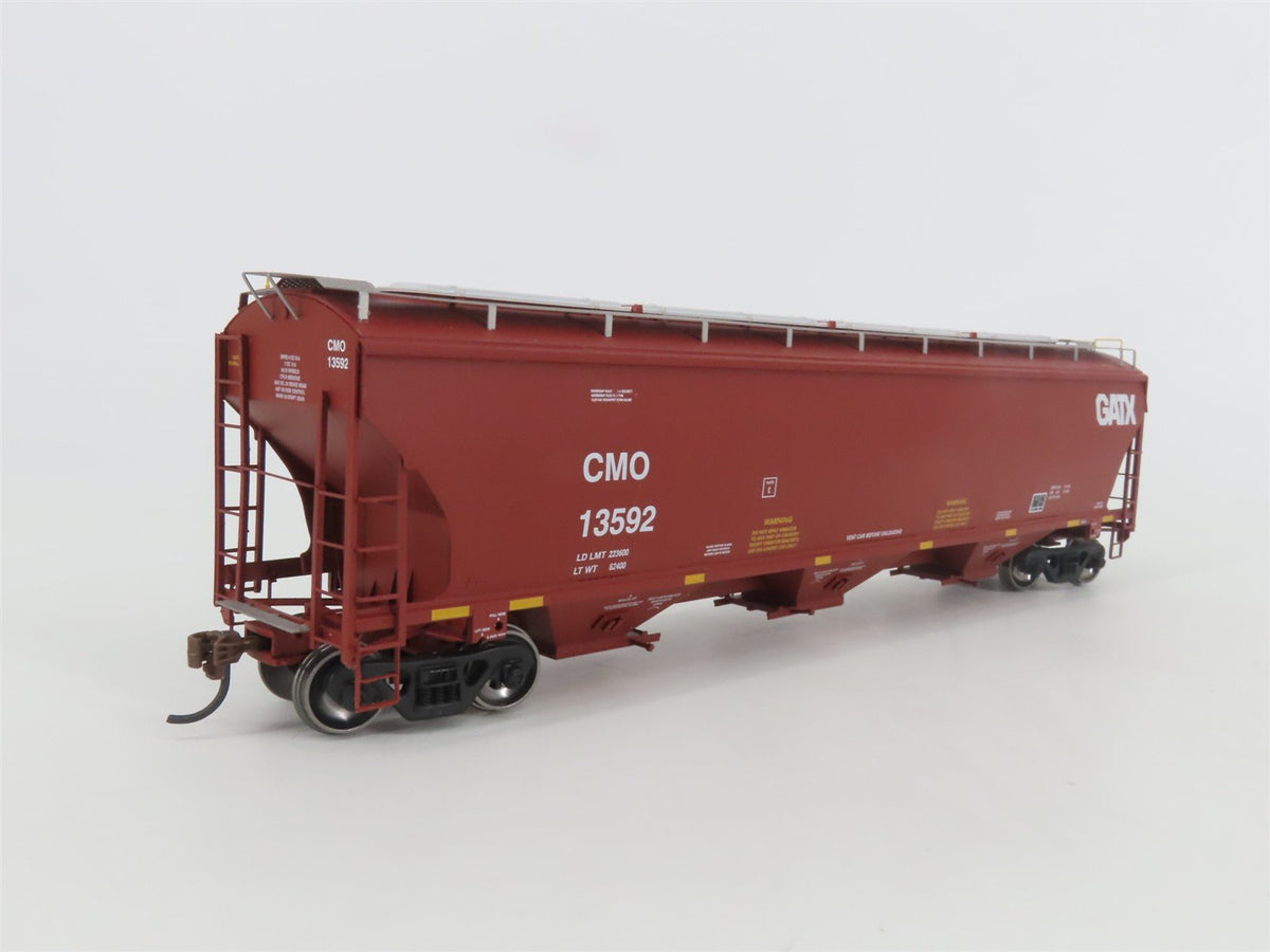 HO Scale Athearn ATH89593 CMO GATX 3-Bay Covered Hopper #13592