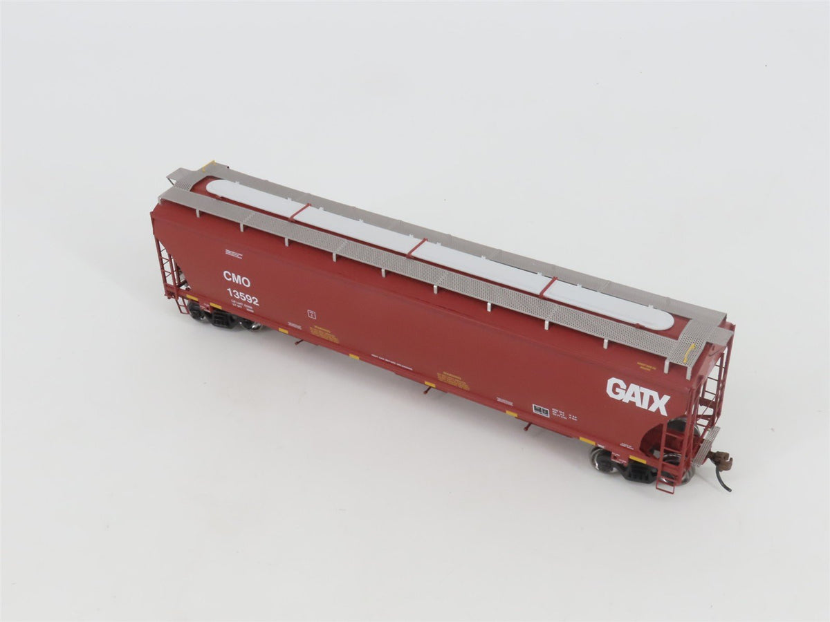 HO Scale Athearn ATH89593 CMO GATX 3-Bay Covered Hopper #13592