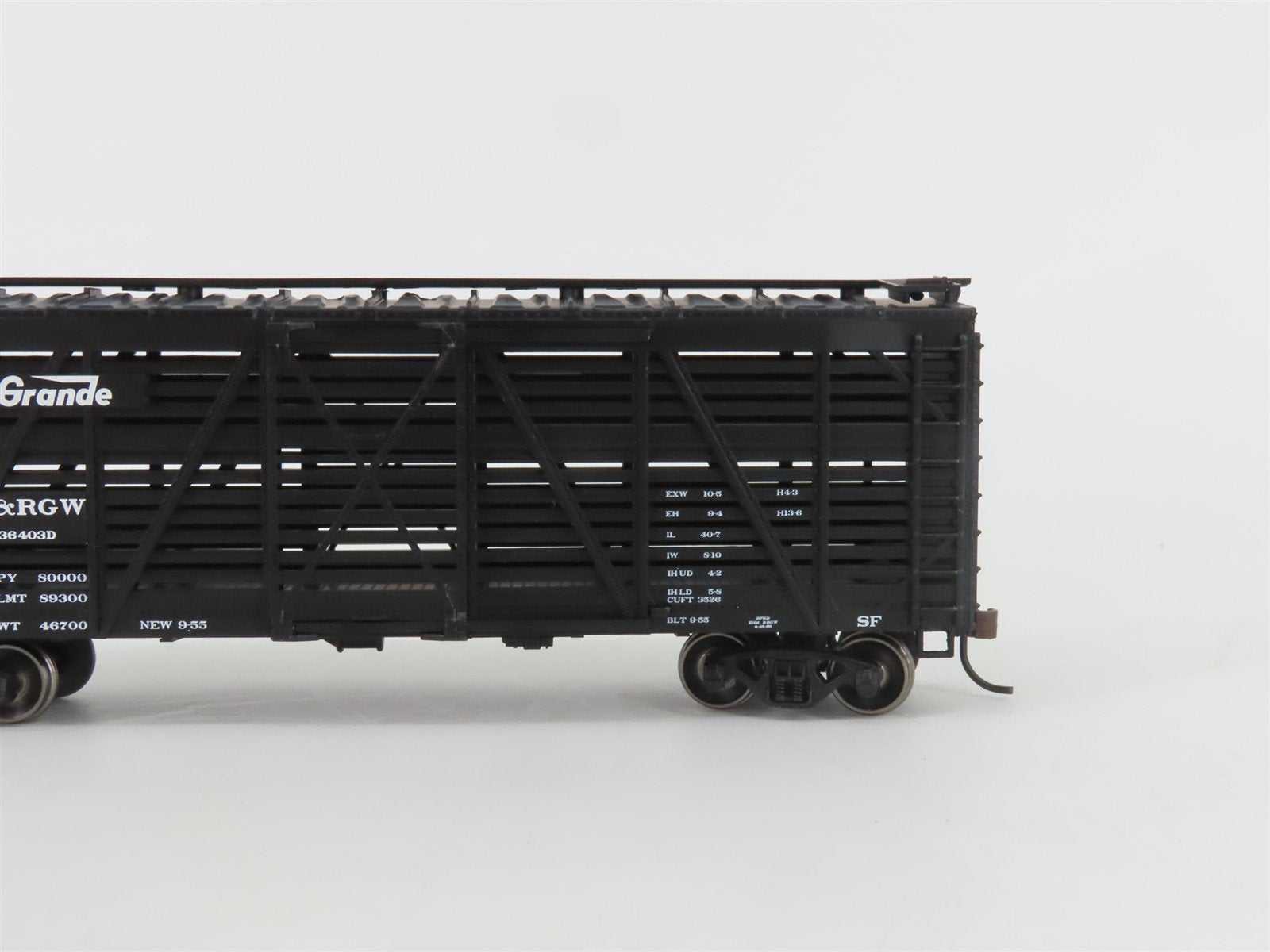 HO Scale Athearn 75977 D&RGW Rio Grande Railroad Stock Car #36403D