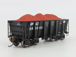 HO Scale Athearn Roundhouse ATH97698 PC Penn Central 26' Ore Car w/ Loads 4-Pack