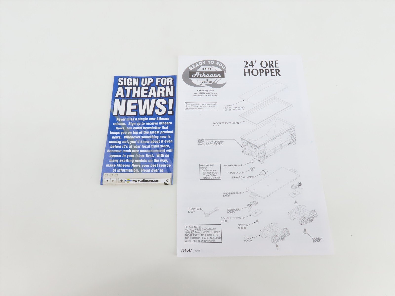 HO Scale Athearn Roundhouse RND87108 GN Great Northern 24' Ore Car 4-Pack