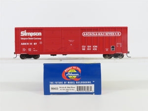 HO Scale Athearn 98403 A&MR Arcata & Mad River 50' Double Door Box Car #1087