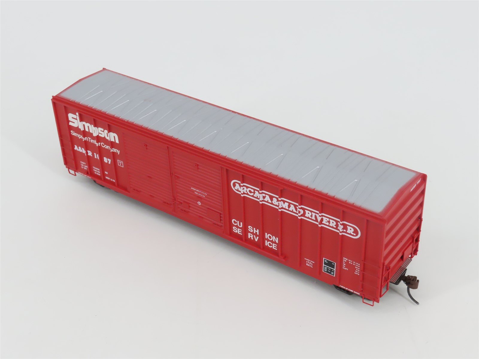 HO Scale Athearn 98403 A&MR Arcata & Mad River 50' Double Door Box Car #1087