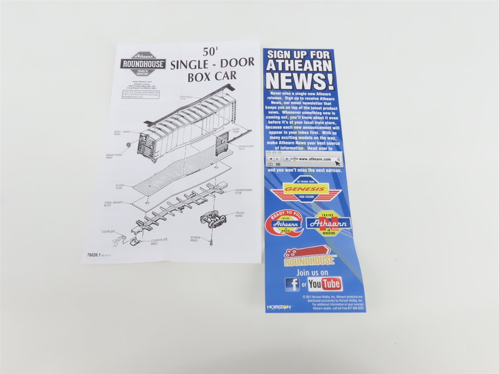 HO Scale Athearn Roundhouse RND14954 UP Union Pacific 50' Box Car #508507